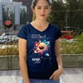thumbnail image 4 of NASA Space Explorer Women's V-Neck T-shirt Universe Astronaut Galaxy Planet Saturn, 4 of 7
