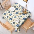 thumbnail image 2 of Pioneer Flower Floral Print Pattern Square Tablecloth, Waterproof Wipeable Spillproof Washable Table Cover for Home Kitchen Party Decor, 42"x42", 2 of 6