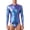 Blue, variant on Adult Men's Metallic Bodysuit Gymnastics Rompers Dance Leotard Zipper Front One-piece Jumpsuit Silver 3XL