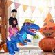 thumbnail image 1 of Blue Glasses Tyrannosaurus Inflated Costume Comfortable Lightweight Show Costume for Unisex Women Men, 1 of 4