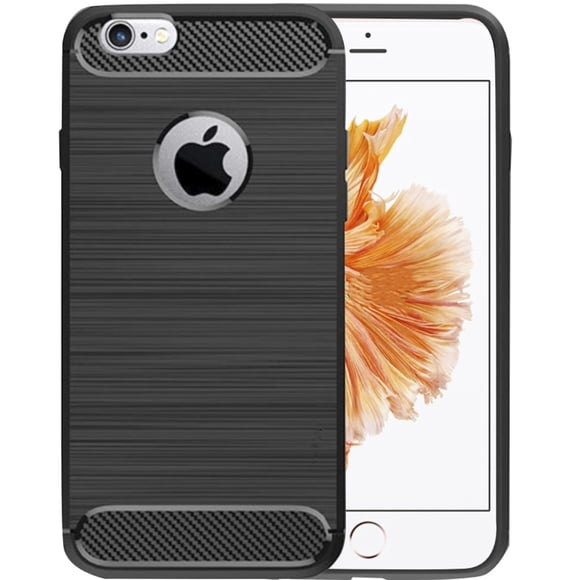 Funda Premium de Fibra de Carbono NETONBOX para iPhone 6 Plus 6S Plus Color Negro