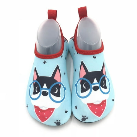 

RUICUW Children Thin And Breathable Swimming Shoes Water Park Cartoon Rubber Soled Beach Socks Shoes Skin Diving Shoes 5.5-6 Years