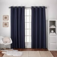 thumbnail image 3 of Textured Linen Thermal Grommet Top Curtain Panels by Exclusive Home, 2-pack, 3 of 11