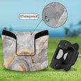 thumbnail image 6 of Haosy Marble Texture Golf Mallet Putter Cover Strong Magnetic Leather Golf Club Headcover Closure, 6 of 7