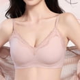thumbnail image 4 of hoksml Women's Lace Trim Wireless Bra - Seamless Comfort Bralette with Adjustable Thin Straps for Everyday Wear, 4 of 8