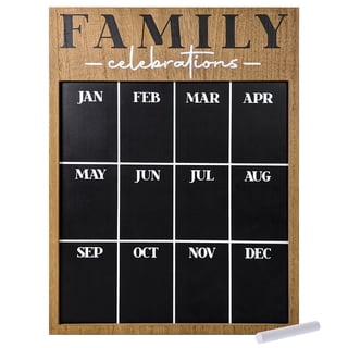 Chalkboard Calendar Framed