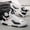 White And Black, variant on Men'S Casual Skate Shoes | Lightweight White Sneakers Suitable for All Seasons, Versatile Sports Shoes for Commuting, High Top Fabric with EVA Sole