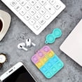 thumbnail image 3 of Fidget Toy Headphone Case Compatible with AirPods, Push Pop Bubble Silicone Protecive Earphone Case with 1 Dimple Toy, Soft Protecive Shell Shockproof Earphone Cover (Multicolor 02, For Airpods Pro 3), 3 of 6