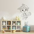 thumbnail image 3 of Cocomelon Character JJ Sister Yoyo Happy Playing Smiling Yoyo Vinyl Wall Art Sticker Decal Home Nursery Room Kids Room Study Room Boys Girls Room Cute Wall Décoration Design Décor Size (30x22 inch), 3 of 3