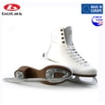 thumbnail image 3 of BOTAS - model: DAGMAR / Made in Europe (Czech Republic) / Comfortable Figure Ice Skates for Women, Girls / Real Leather Upper / Higher and Wider cut / SABRINA blades / Color: White, Size: Adult 5.5, 3 of 6