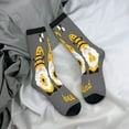 thumbnail image 5 of Fotbe Bee Kind Pattern Long Socks for Men & Women – Breathable & Stretchy Compression Socks, Ideal for Running, Travel, and Everyday Wear Size 5-11, 5 of 6