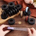 thumbnail image 4 of 20pcs Empty Spools, 2.1x0.7 Inch Plastic Thread Spools Ribbon Spools Black Craft Spools Wire Spool Weaving Bobbins, 4 of 7