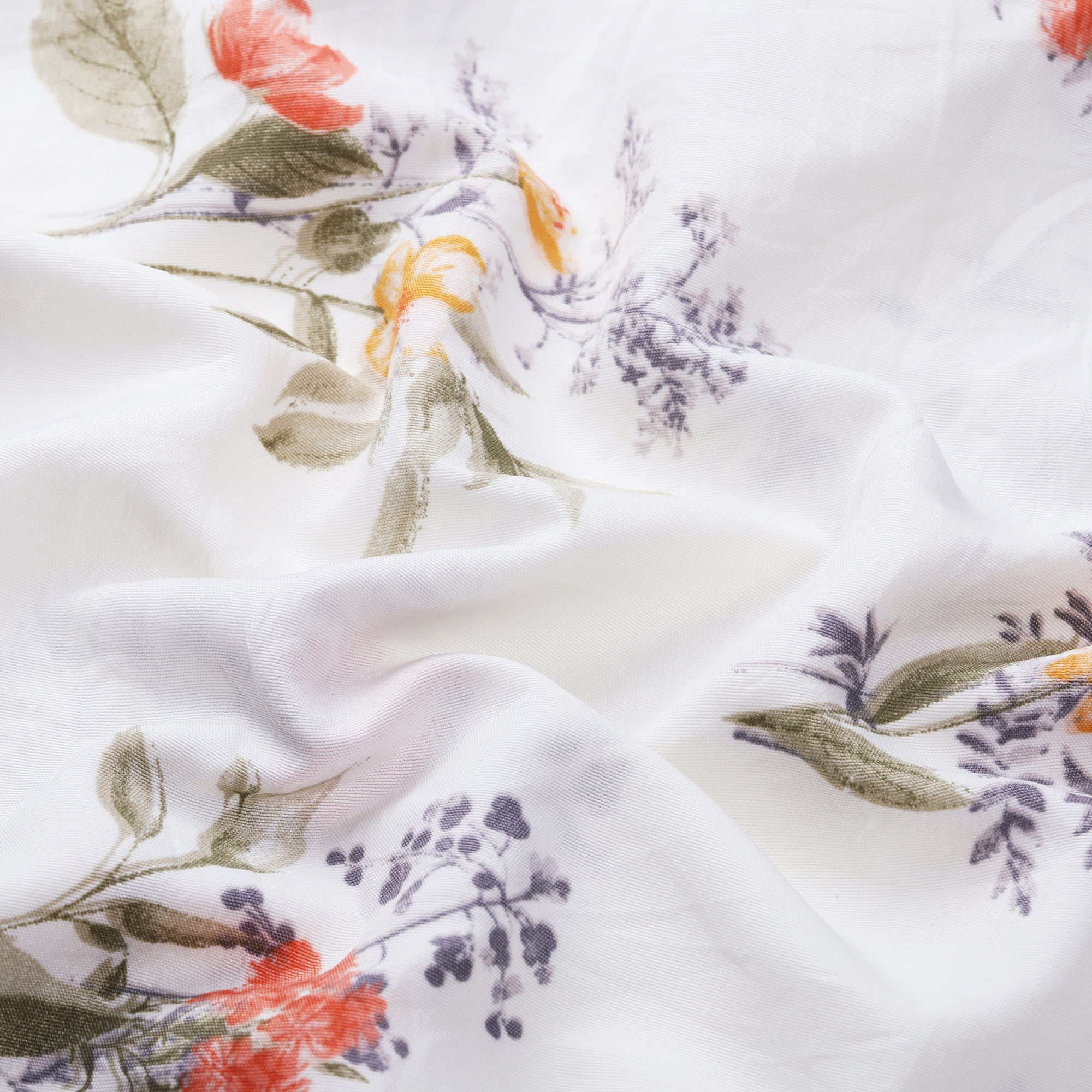 Unique Bargains 1 Pcs Pillowcase Breathable Soft Floral Pillow Cases White 20"x72"