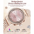 thumbnail image 2 of Reloj Inteligente Mingdaln para Mujeres con Diamantes y Llamadas Bluetooth, 2 of 9