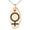 Rose, variant on Stainless Steel Solar System Planetary Venus Engraved Small Oval Charm Pendant Necklace
