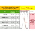 thumbnail image 2 of 4-Pack Womens Loose Fit Fleece Jogger Sweatpants (S-2XL), 2 of 2