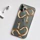 thumbnail image 1 of Lujosa funda dorada de serpiente para iPhone, carcasa de dragón para iPhone 14, 13, 12, 11 Pro Max, Mini, X, XR, XS Max, SE, 7, 8 Plus, 13, 1 of 4