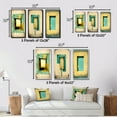 thumbnail image 4 of Designart "Faded Retro Illustrations - Intimate Impressions I" Modern Geometric Wall Art Set Of 3 - Abstract Geometric Beige Gallery Wall Set For Home Decor, 4 of 6