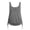 Gray#tank tops for women#10, variant on Women Plus Size Henley Tank Top Side Drawstring Sleeveless Shirts U Neck Loose Fit Casual Summer Tanks 2026 Hot Pink XXXL
