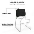 thumbnail image 6 of Ktaxon Stacking Chairs Ser of 4, Padded Folding Chairs Upholstered Seating for Dining, Conference, Wedding, Meeting, Indoor & Outdoor Use, 6 of 7