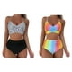 thumbnail image 2 of Jumpingount Traje de baño Sexy para mujer, traje de baño para chica, traje de baño para interior y exterior, parque acuático, baño, traje de conjuntos de ropa  Tipo 2 XL, 2 of 5