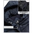 thumbnail image 4 of Abrigo de invierno acolchado con aislamiento Steve Madden, parka acolchada, azul marino, 4 of 7
