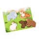 thumbnail image 1 of Tablero de rompecabezas de animales de 30 x 22 cm, material didáctico, juguetes cognitivos, rompecabezas de clavijas de madera para bosque, 1 of 9