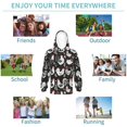 thumbnail image 5 of Lsque Laying Hens And Roosters Patten Youth Hoodie Sweatshirt Pullover with Kangaroo Pocket Boys and Girls Hoodie Warm Hoodie for Kids-Large, 5 of 6