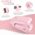 thumbnail image 2 of Mini Bag Sealer, Handheld Heat Vacuum Sealer, 2 in 1 Sealer and Cutter with Lanyard, Portable Resealer Machine for Plastic Bags Food Storage Snacks Freshness (2xAA Batteries Included), 2 of 7