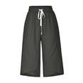 thumbnail image 4 of Capri Sweatpants for Women Casual Lightweight Cropped Jogger Drawstring Workout High Waisted Pants Spring Ladies Comfy Plus Size Trendy Outfits Lightweight Cute Fashion Dressy Clothes, 4 of 6