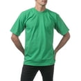 thumbnail image 3 of Pro Club Men's Heavyweight Cotton Short Sleeve Crew Neck T-Shirt, Kelly Green, 5X-Large, 3 of 6