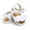 White, variant on YHAJDS Baby Rose Sandals Flat Soft Sole Breathable Summer First Walker Shoes for Infant Baby Girl 6-12 Months