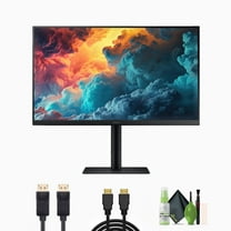 Samsung ViewFinity S61B 27 Inch FreeSync IPS Monitor Bundle with HDMI Cable, DisplayPort Cable, and Full Cleaning Kit