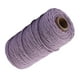 thumbnail image 2 of Toystoory 1 rollo de cuerda de algodón hecha a mano, 3mm de diámetro, cuerdas artesanales tejidas de un solo Color, 100m Artesanía Púrpura claro Toystoory HA5320-06B, 2 of 6
