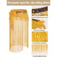 thumbnail image 5 of FEOYA Women Belly Dance Hip Scarf with Sequins Long Fringe Wrap Skirts Belt Tassel Scarf Skirt for Performance Carnival Rave Competitions, 5 of 7