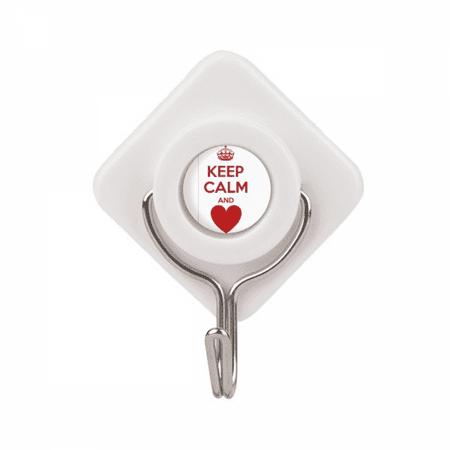 

Quote Red Keep Calm And Love Adhesive Wall Hooks Hanging Self Sticky