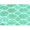 thumbnail image 1 of Ahgly Company Indoor Rectangle Trellis Turquoise Blue Modern Area Rugs, 8' x 12', 1 of 4