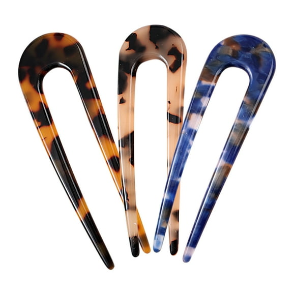 3 Pcs Hairpin Stick French Pins for Thick Curly Accessories Barrettes Sticks Buns