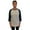 Grey Royal, variant on At The Buzzer Men's Baseball Raglan Sleeve Solid Shirt (Black Grey, Small)