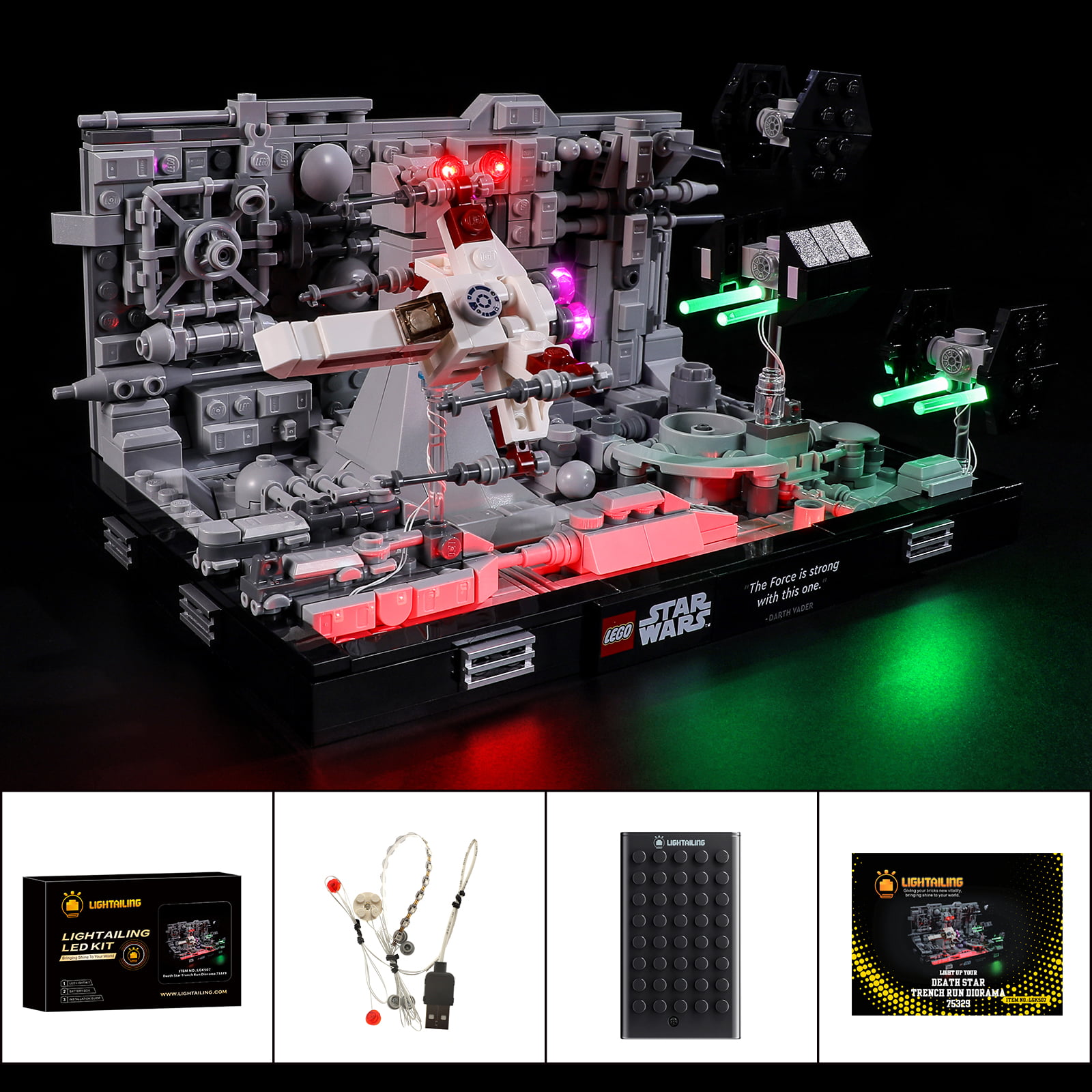 LIGHTAILING Led Light Kit for Legos Star Wars Death Star Trench