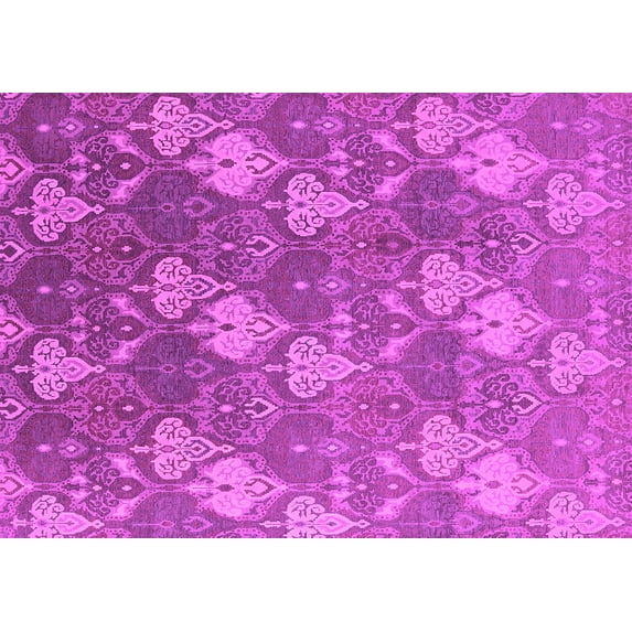 Ahgly Company Indoor Rectangle Oriental Pink Industrial Area Rugs, 3' x 5'