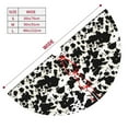 thumbnail image 3 of Lsque Cow Skin 1 Print Christmas Tree Skirt, Tree Skirt with Ties or Velcro, Perfect for Holiday Decorations, Halloween, and New Year-30", 3 of 7