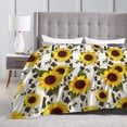 thumbnail image 3 of Yibo Corgi Dragonfly Sunflower Blanket Flannel Soft and Comfortable Anti-static Bed Sofa Blanket, 3 of 7