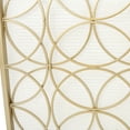 thumbnail image 3 of Noble House Emmilou Iron Single Panel Fireplace Screen, Gold, 3 of 11