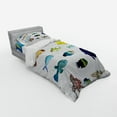 thumbnail image 3 of Ambesonne Fish Bedding Set 4 Pcs, Marine Life Creatures, Queen, Multicolor, 3 of 3