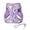 Light Purple, variant on M Light Purple Flower Pattern Dog Harness and Leash Set,No Escape Puppy Harnesses for Training Walking，Breathable Adjustable Puppy Vest for Small Medium Dogs, Cats (Light Purple, M)