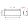 thumbnail image 5 of Dynasty Fireplaces Cascade BTX64 64.50 Inch Electric Wall Fireplace Decor, 5 of 5