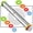 Black, variant on Rolling Pin and Pastry Baking Mat Set, Rolling Pins with Adjustable Thickness Rings, Stainless Steel Dough Roller for Baking Fondant, Pizza, Pie, Pastry, Pasta, Cookies (Red Mat)