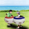 thumbnail image 3 of Ruiboury 2 Pieces Inflatable Bumper Ball Outdoor Leak-proof Body Bubble Beach Holiday Inflation Safe Toy Boys Girls Gift, 3 of 6