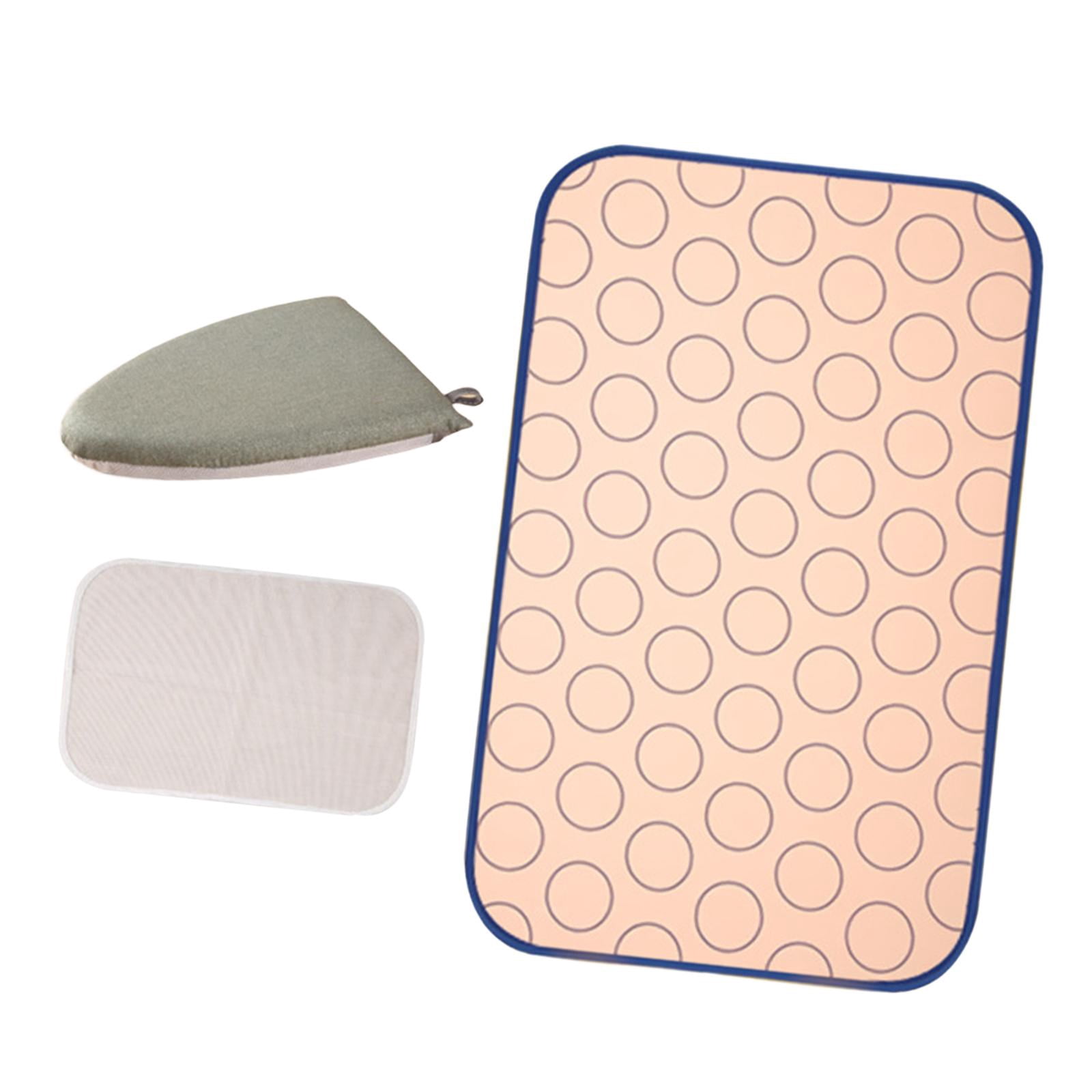 Fiocias Ironing Mat for Table Top Flat Surface Foldable Thickened Heat Protection Travel 62cmx120cm
